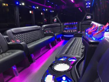 Henderson 15 Passenger Party Bus Interior