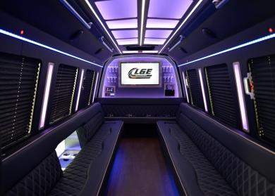 Henderson 18 Passenger Limo Bus Interior