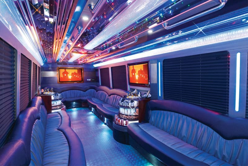 Henderson 20 Passenger Party Bus Interior