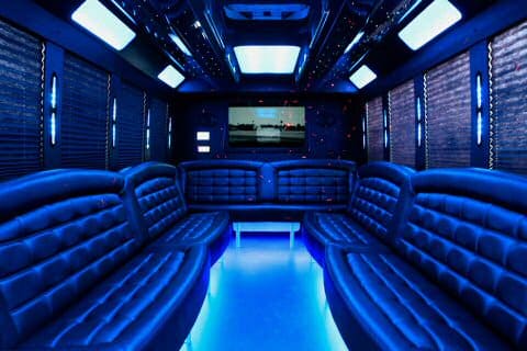 Henderson 36 Passenger Party Bus Interior